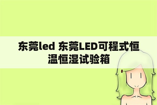 东莞led 东莞LED可程式恒温恒湿试验箱