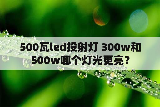 500瓦led投射灯 300w和500w哪个灯光更亮？