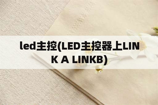 led主控(LED主控器上LINK A LINKB)