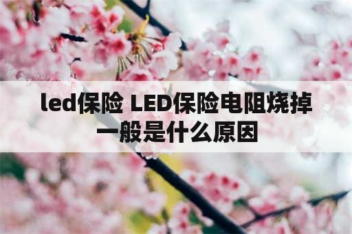 led保险 LED保险电阻烧掉一般是什么原因