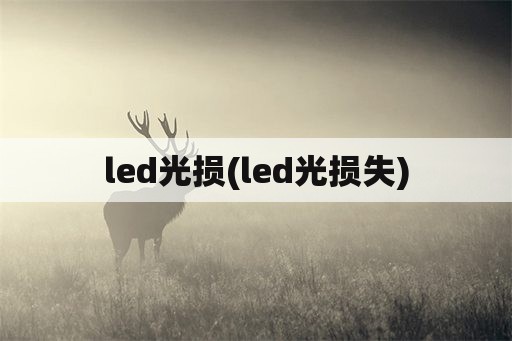 led光损(led光损失)