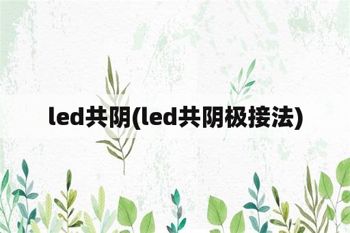 led共阴(led共阴极接法)