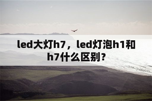 led大灯h7，led灯泡h1和h7什么区别？