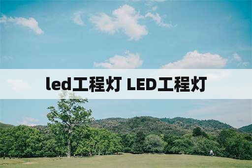 led工程灯 LED工程灯