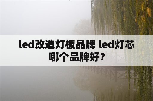 led改造灯板品牌 led灯芯哪个品牌好？