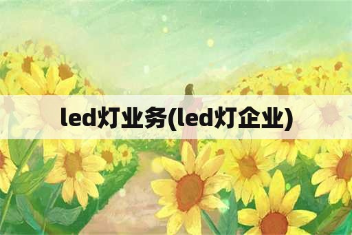 led灯业务(led灯企业)