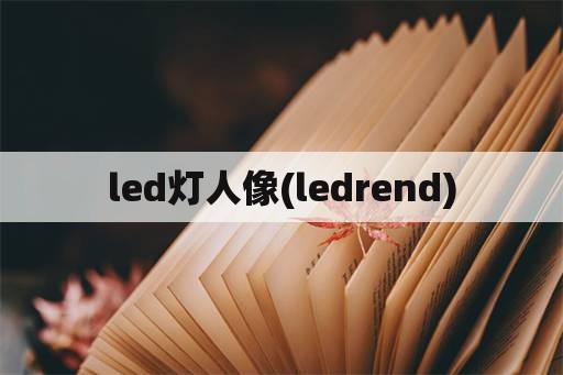 led灯人像(ledrend)
