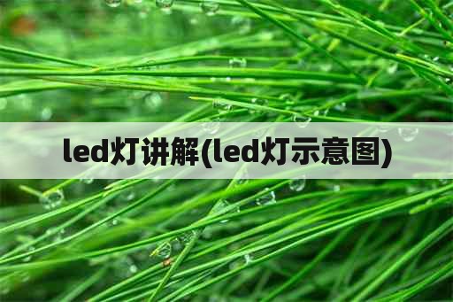 led灯讲解(led灯示意图)