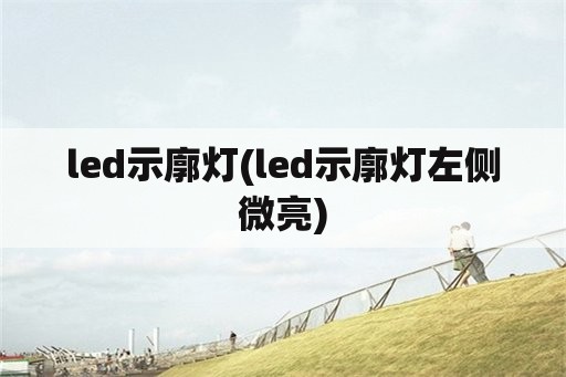 led示廓灯(led示廓灯左侧微亮)