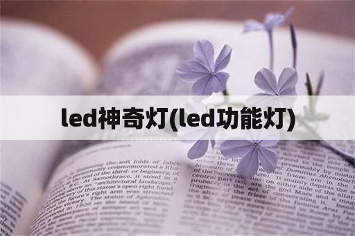 led神奇灯(led功能灯)