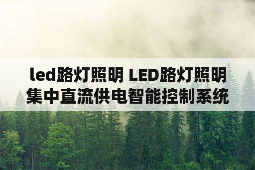 led路灯照明 LED路灯照明集中直流供电智能控制系统怎样重启?