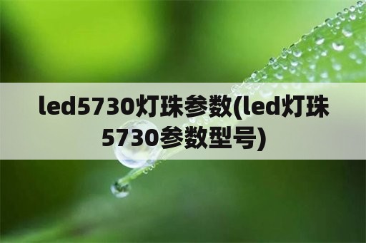 led5730灯珠参数(led灯珠5730参数型号)
