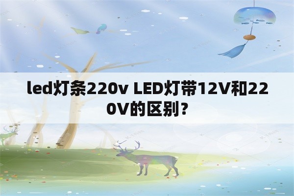 led灯条220v LED灯带12V和220V的区别？
