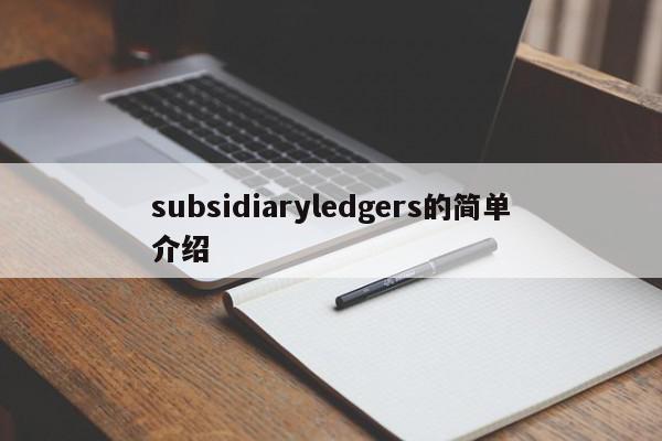 subsidiaryledgers的简单介绍