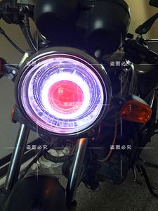 雅马哈125摩托车圆led大灯总成(雅马哈125摩托车大灯用什么灯泡最好)